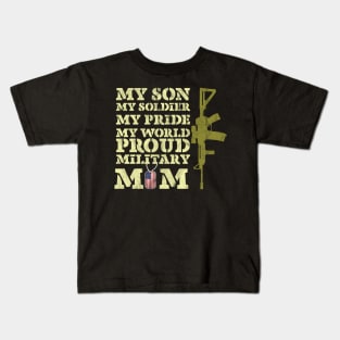 Proud Military Mom Gift Kids T-Shirt